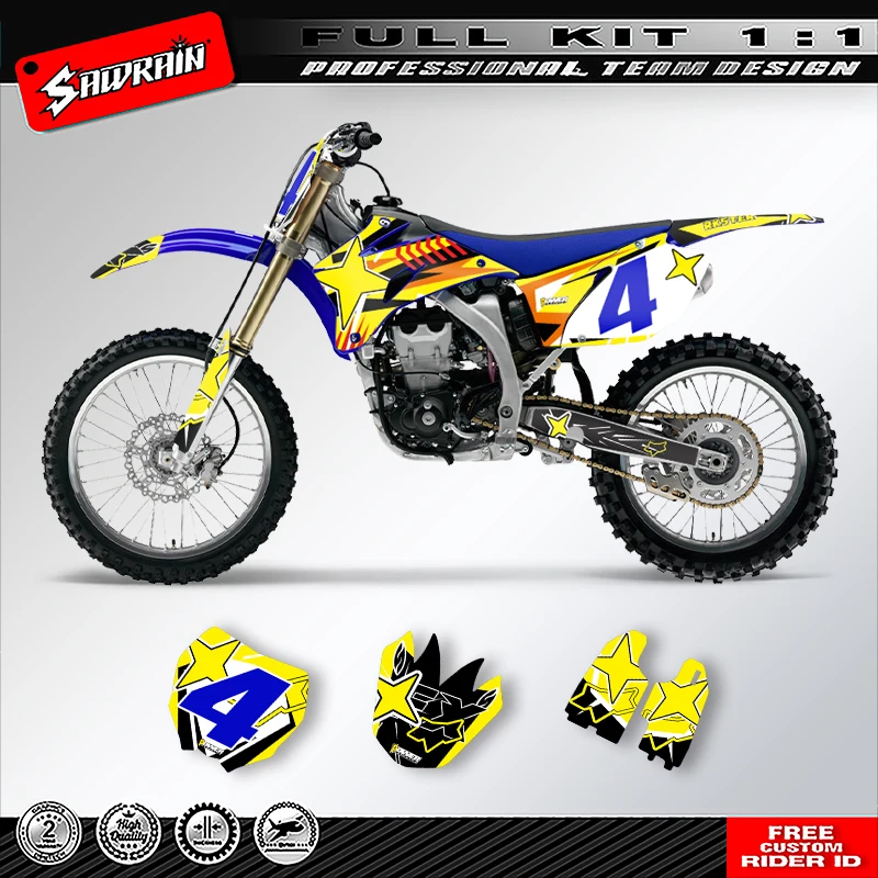 Наклейки на мотоцикл Sawrain, набор наклеек с графикой команды для YAMAHA YZF250-450 2006, 2007, 2008, 2009, 006
Наклейки на мотоцикл Sawrain, набор наклеек с графикой команды для YAMAHA YZF250-450 2006, 2007, 2008, 2009, 006