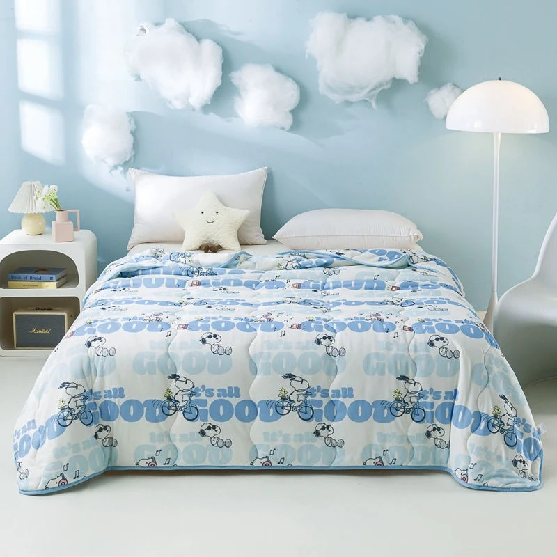Snoopy anime peripherals cartoon cute summer cool quilt by student dormitory air conditioner by summer couple home double quilt
Snoopy anime peripherals cartoon cute summer cool quilt by student dormitory air conditioner by summer couple home double quilt