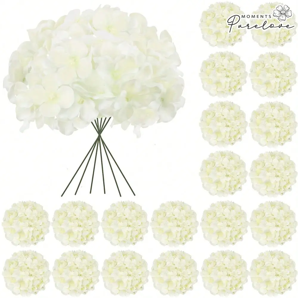60pcs Creamy Ivory Artificial Hydrangea Flowers With Stems, Silk Faux Hydrangea Heads For Bridal Shower Handmade Bouquets
60pcs Creamy Ivory Artificial Hydrangea Flowers With Stems, Silk Faux Hydrangea Heads For Bridal Shower Handmade Bouquets
