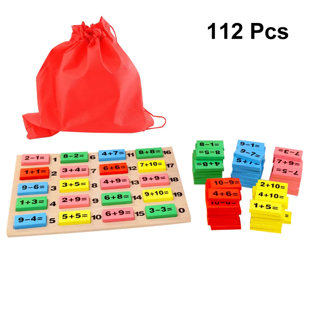 1Set Wooden Dominoes Arithmetic Set Eco Friendly Safe Smooth Surface for Preschool Math Skills Memory
1Set Wooden Dominoes Arithmetic Set Eco Friendly Safe Smooth Surface for Preschool Math Skills Memory
