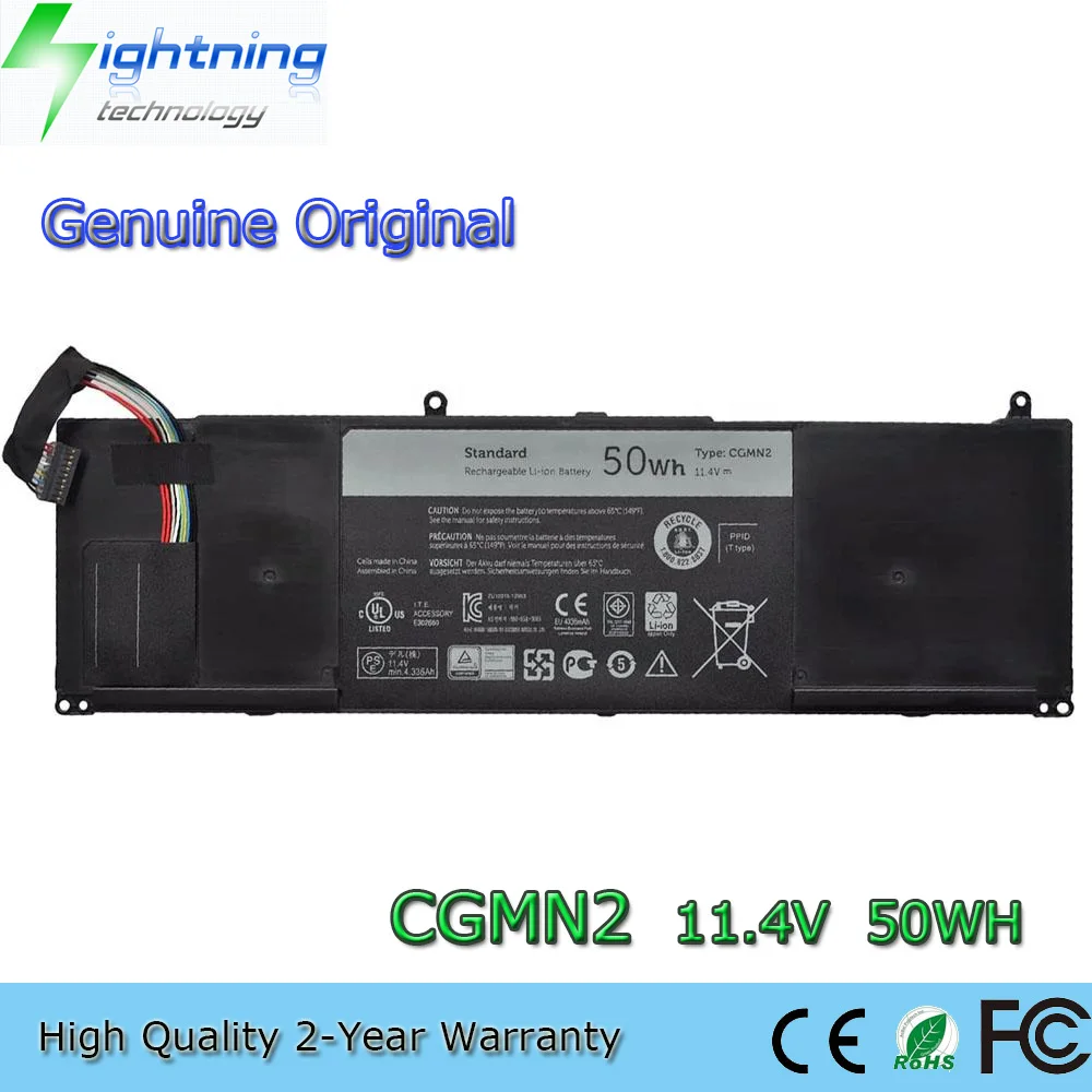 Genuine CGMN2 11.4V 50Wh Laptop Battery for Dell Inspiron 11 3000 Series 11-3135 3137 3138 N33WY NYCRP
Genuine CGMN2 11.4V 50Wh Laptop Battery for Dell Inspiron 11 3000 Series 11-3135 3137 3138 N33WY NYCRP