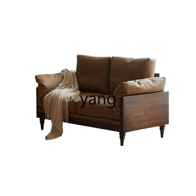 LTT French retro leather sofa all solid wood cherry wood antique living room home
LTT French retro leather sofa all solid wood cherry wood antique living room home