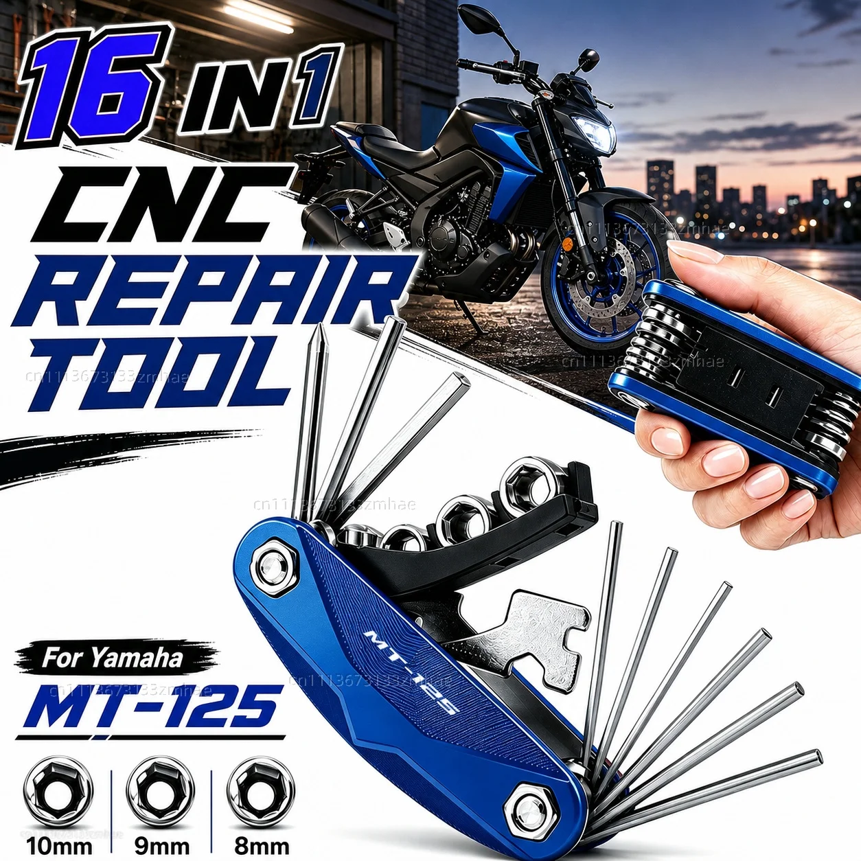 For Yamaha MT-125 MT125 MT 125 2015-2021 Motorcycle Tool Repair Kit Multifunctional Screwdriver Wrench Hex Key Set Portable
For Yamaha MT-125 MT125 MT 125 2015-2021 Motorcycle Tool Repair Kit Multifunctional Screwdriver Wrench Hex Key Set Portable