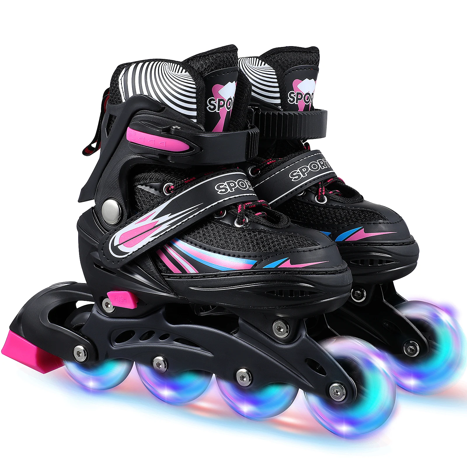Adjustable Inline Skates for Men Women Boys Girls Strong Stable Wear-Resistant Material Stylish Design Suitable for Indoor
Adjustable Inline Skates for Men Women Boys Girls Strong Stable Wear-Resistant Material Stylish Design Suitable for Indoor
