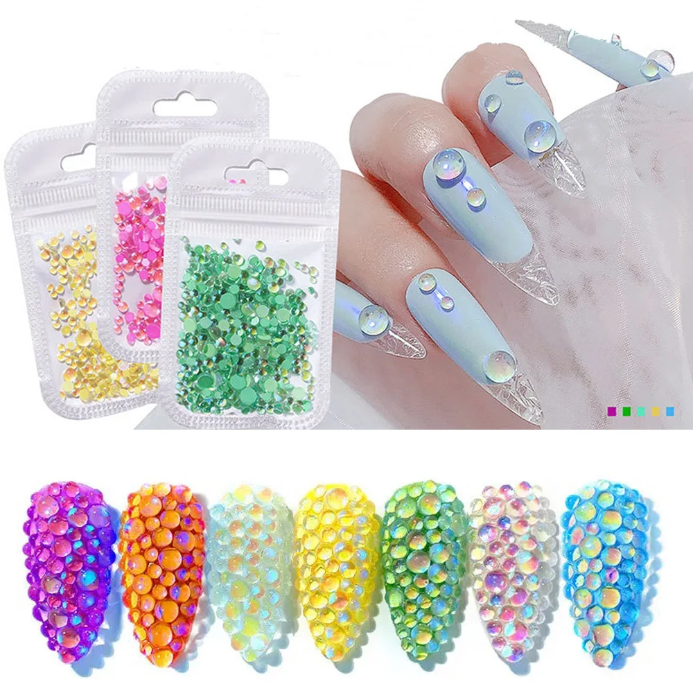 300pcs/bag Mermaid Tears Nail Rhinestones 3D Aurora Symphony Candy Color Mermaid Round Beads Nail Strass DIY Nail Accessories
300pcs/bag Mermaid Tears Nail Rhinestones 3D Aurora Symphony Candy Color Mermaid Round Beads Nail Strass DIY Nail Accessories