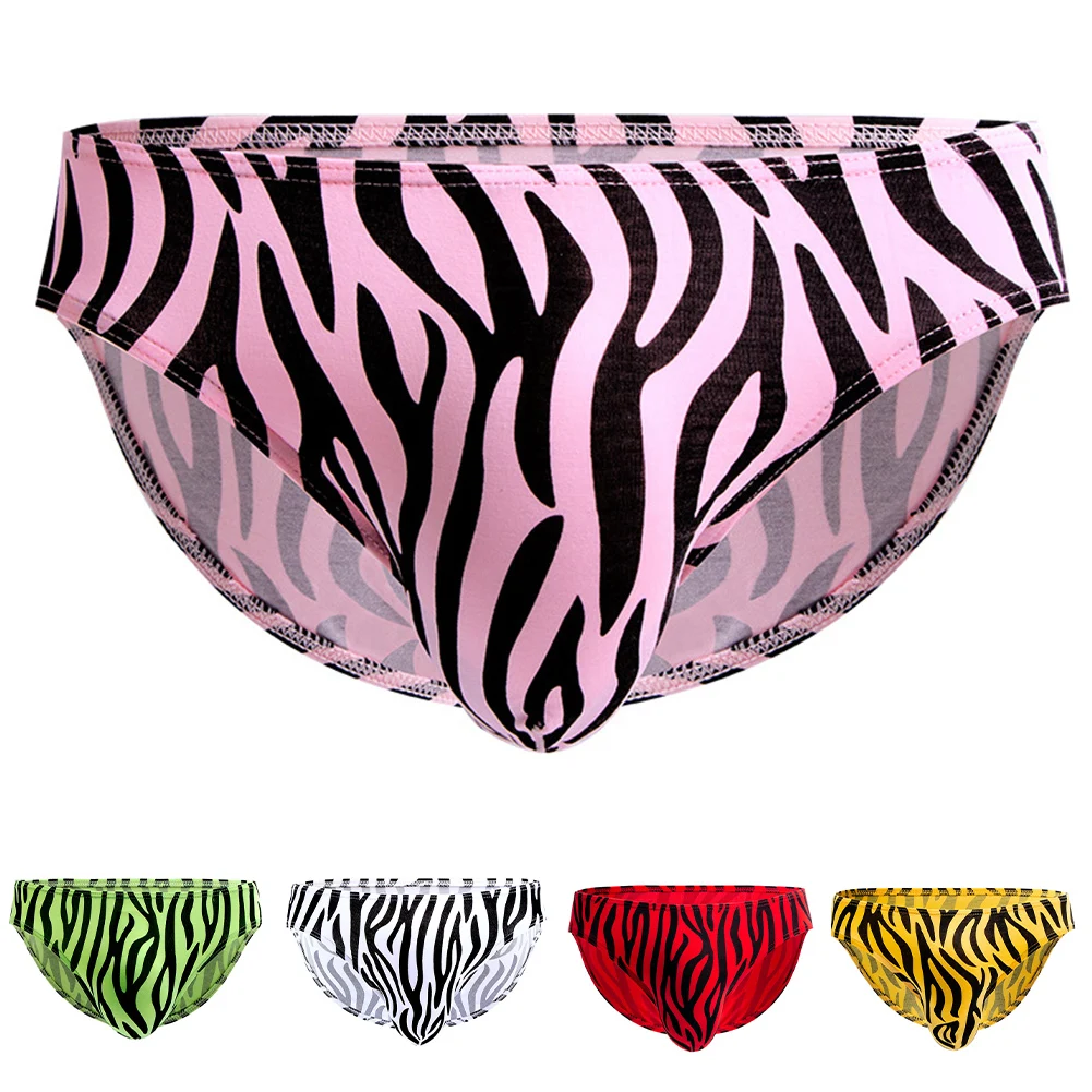 Men Zebra-Print Briefs Narrow Side High Stretchy Soft Underwear Low Rise Panties Sexy T-back Panties G-string Thongs Underpant
Men Zebra-Print Briefs Narrow Side High Stretchy Soft Underwear Low Rise Panties Sexy T-back Panties G-string Thongs Underpant