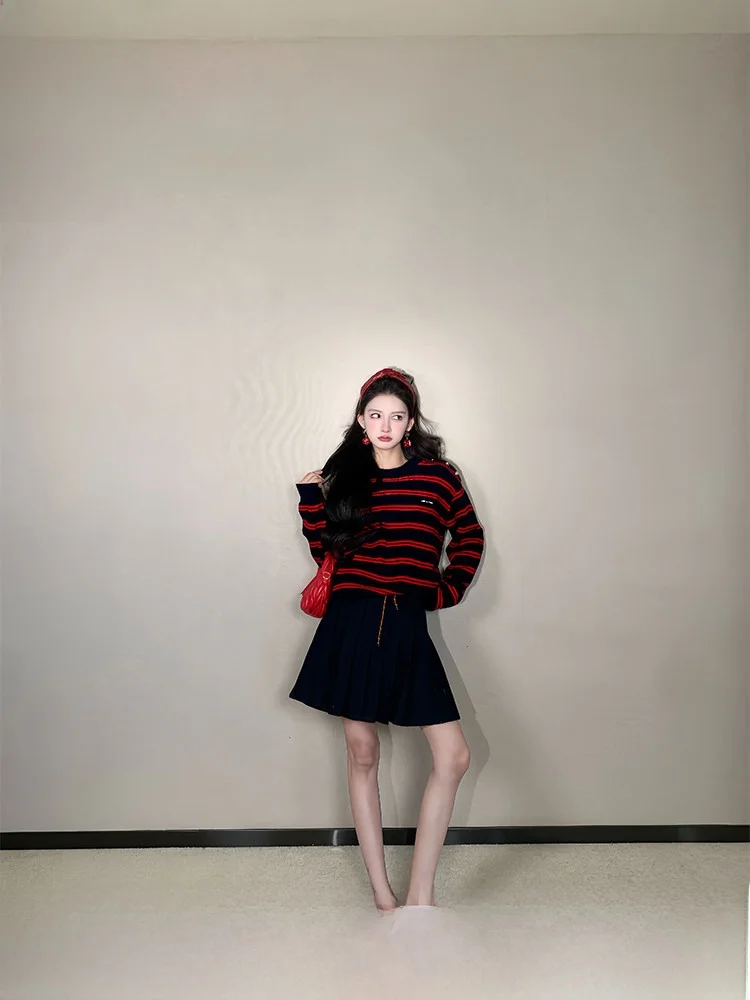 Original Design Woolen Plaid Midi Skirt with Braided Rope Waist Belt Pleated Half-length Women's Fashion Daily Wear
Original Design Woolen Plaid Midi Skirt with Braided Rope Waist Belt Pleated Half-length Women's Fashion Daily Wear