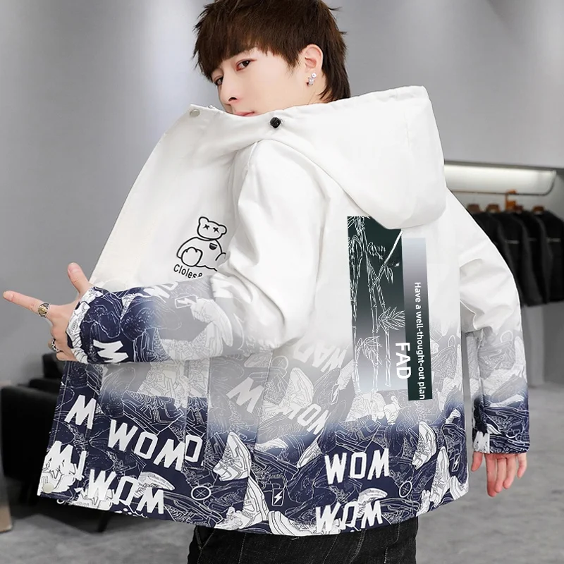 Trendy Youth Hooded Jaet Men's Spring Autumn Loose Haome Casual Outerwear Polyester Fabric Zipper Closure Long Sve
Trendy Youth Hooded Jaet Men's Spring Autumn Loose Haome Casual Outerwear Polyester Fabric Zipper Closure Long Sve