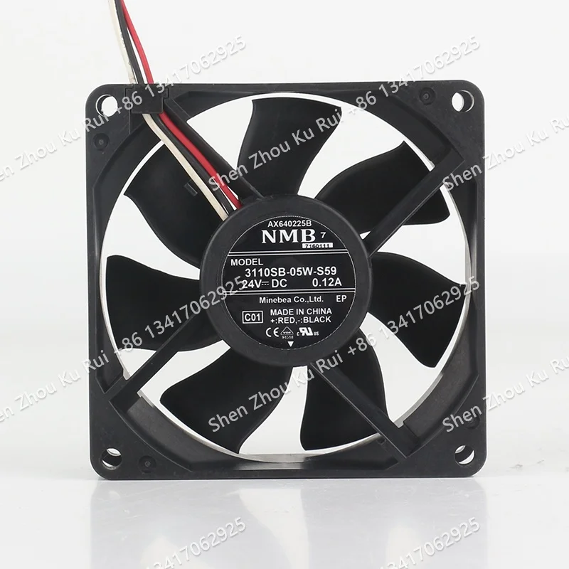 Original and genuine NMB 24V cooling fan 3110SB-05W-S59 - High airflow computer fan for industrial use
Original and genuine NMB 24V cooling fan 3110SB-05W-S59 - High airflow computer fan for industrial use