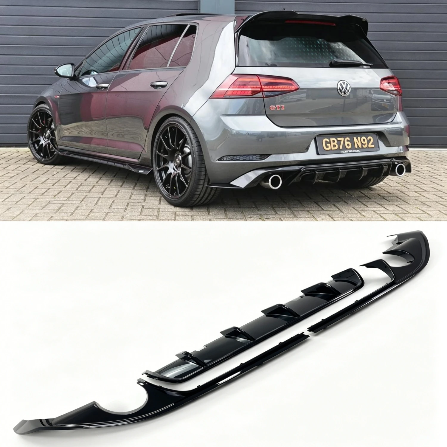3Pcs TCR Style Gloss Black Car Rear Bumper Diffuser Splitter For VW Golf 7 7.5 Mk7 7.5 GTI GTD 2013-2020 Tuning Bumper Valance
3Pcs TCR Style Gloss Black Car Rear Bumper Diffuser Splitter For VW Golf 7 7.5 Mk7 7.5 GTI GTD 2013-2020 Tuning Bumper Valance