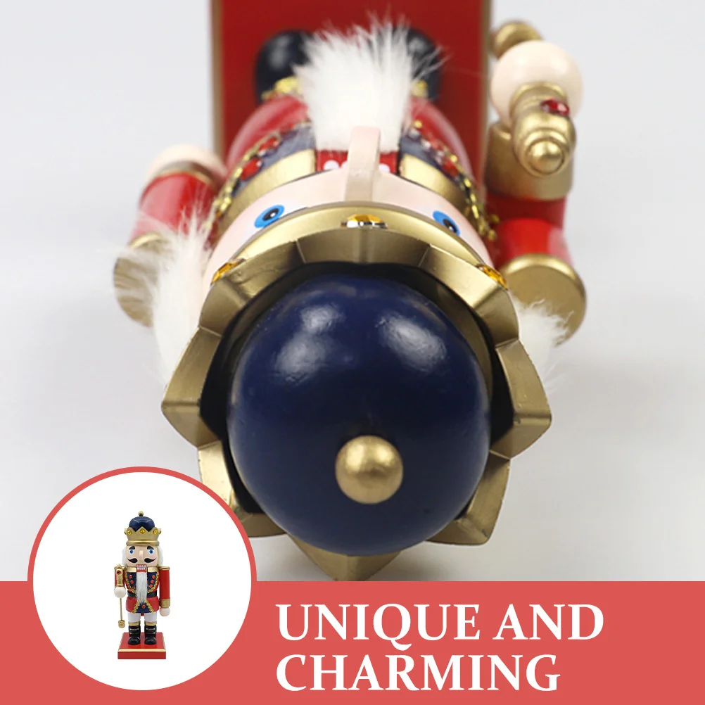 Wooden King Soldier Nutcracker Christmas Tabletop Ornament Decorative Nutcracker Xmas Decor Desktop Decoration
Wooden King Soldier Nutcracker Christmas Tabletop Ornament Decorative Nutcracker Xmas Decor Desktop Decoration