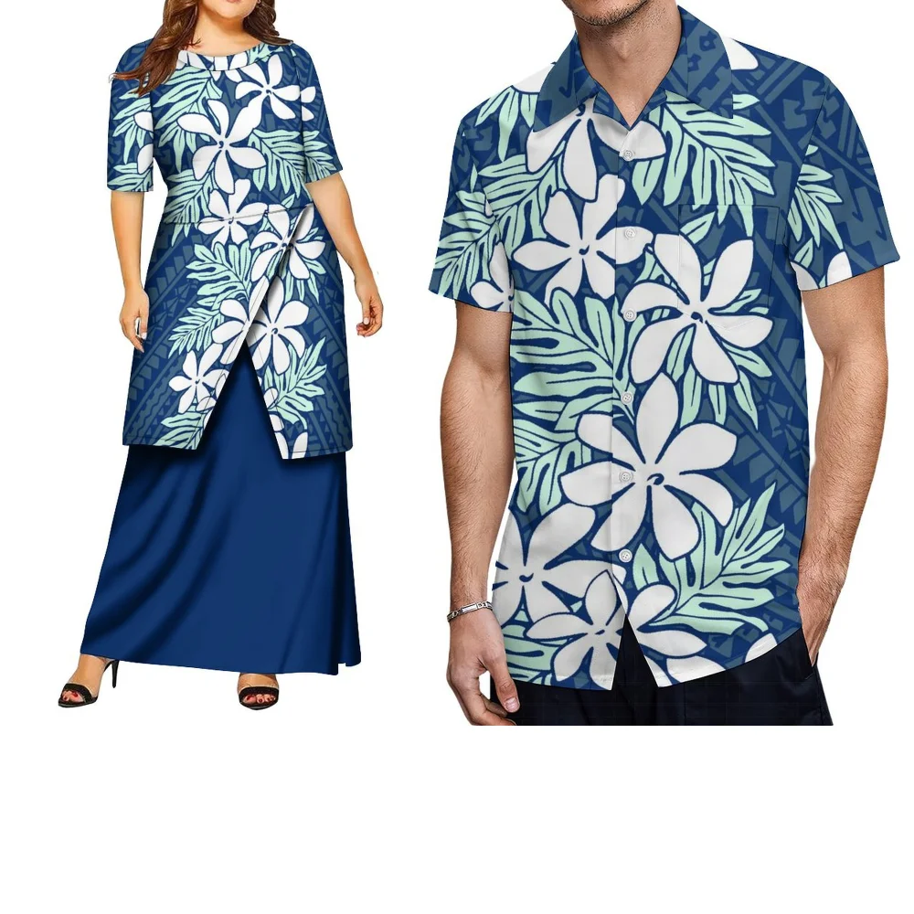 Hot-Selling Polynesian Printed Pattern Design Summer Couple Wear Pletasi Loose Long Dress For Women Men'S Casual Shirt
Hot-Selling Polynesian Printed Pattern Design Summer Couple Wear Pletasi Loose Long Dress For Women Men'S Casual Shirt