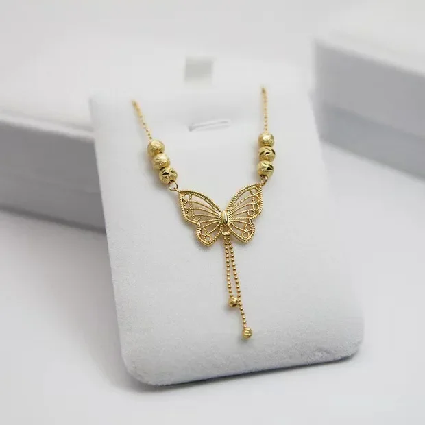 Hollowed-out five-blessing butterfly collarbone necklace, fashionable clothing necklace, ladies' butterfly tassel necklace
Hollowed-out five-blessing butterfly collarbone necklace, fashionable clothing necklace, ladies' butterfly tassel necklace