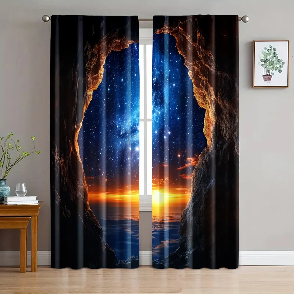2pc, Window Drapes Skyline sunrise starry sky 100% Polyester,Without Electricity Party Decorations Perfect for room decor
2pc, Window Drapes Skyline sunrise starry sky 100% Polyester,Without Electricity Party Decorations Perfect for room decor