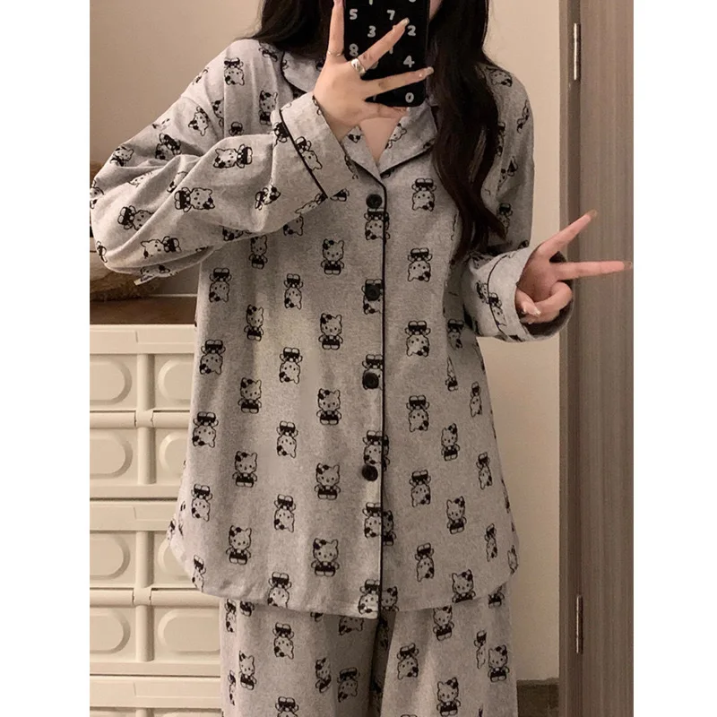 Sanrio Hello Kitty Women's Pajamas Flannel Cartoon Warm Casual Homewear Kawaii Cute Soft Sleepcoat Set Girl Gift
Sanrio Hello Kitty Women's Pajamas Flannel Cartoon Warm Casual Homewear Kawaii Cute Soft Sleepcoat Set Girl Gift