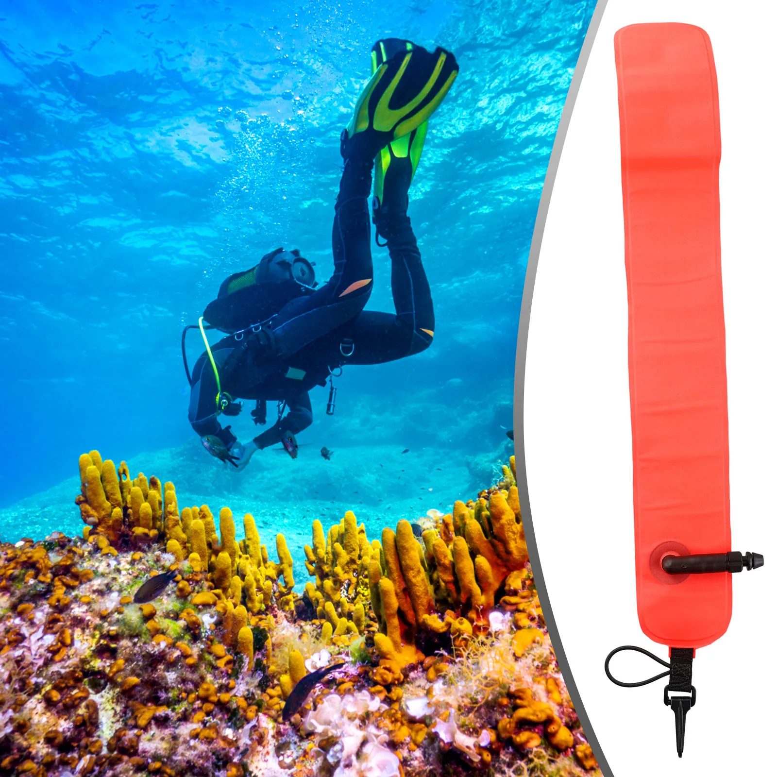 Underwater Exploration Nylon Buoy Inflatable Diving Buoy For Marking Integrated Pressure Relief Valve Suitable For Cave Diving
Underwater Exploration Nylon Buoy Inflatable Diving Buoy For Marking Integrated Pressure Relief Valve Suitable For Cave Diving