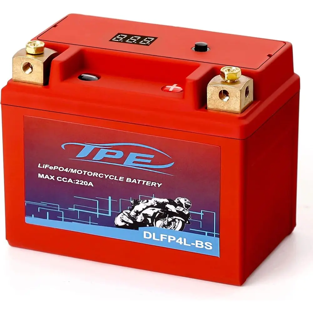 Motorcycle Powersport Battery LiFePO4 Engine Start Battery 12.8V 2.5AH 220CCA with BMS (Smart Management System) 2500-8000 Life
Motorcycle Powersport Battery LiFePO4 Engine Start Battery 12.8V 2.5AH 220CCA with BMS (Smart Management System) 2500-8000 Life