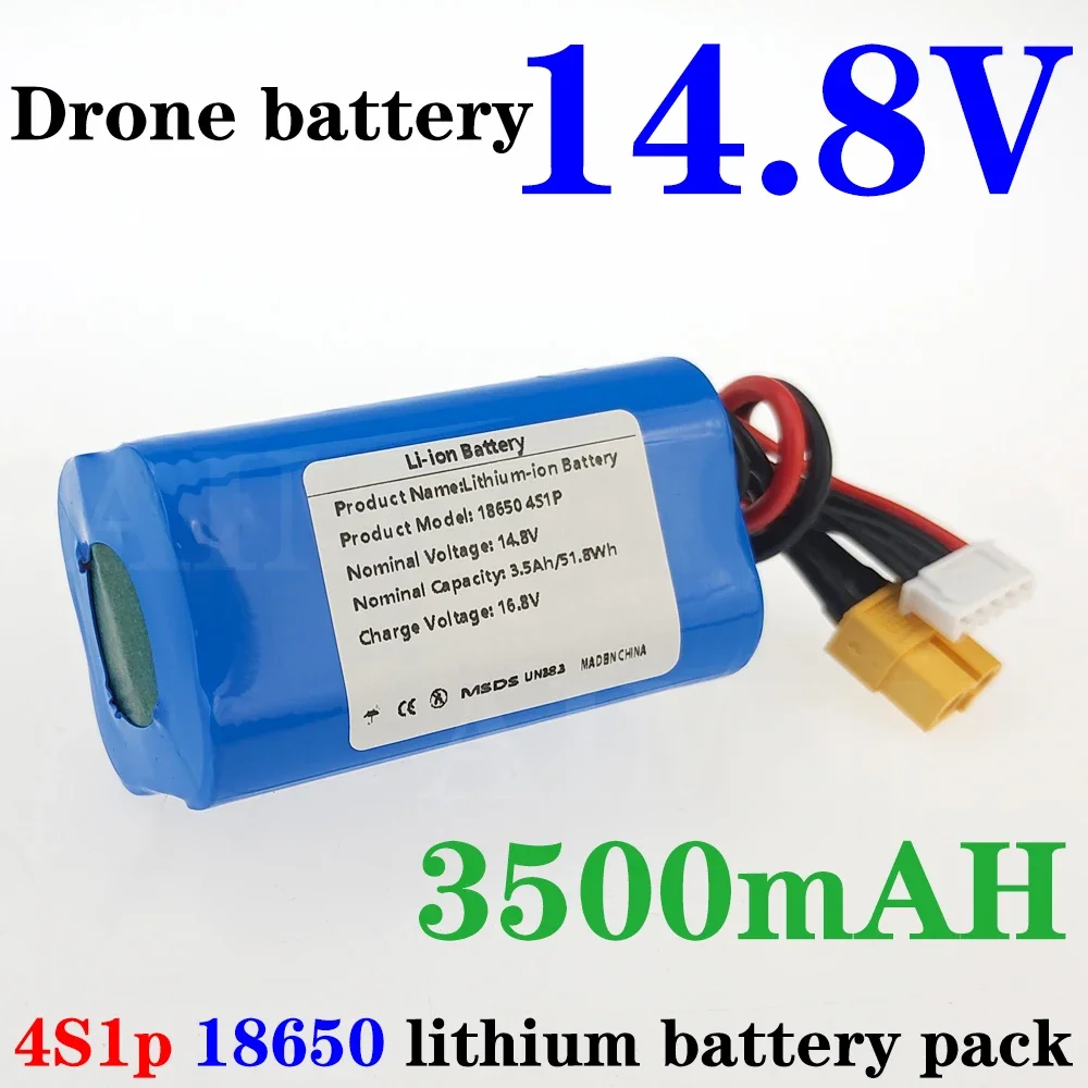 14.8V 3.5Ah UAV Rechargeable Battery 4S1P 16.8V for Various RC Airplane Quadrotor Etc XH2.54-5P XT60
14.8V 3.5Ah UAV Rechargeable Battery 4S1P 16.8V for Various RC Airplane Quadrotor Etc XH2.54-5P XT60
