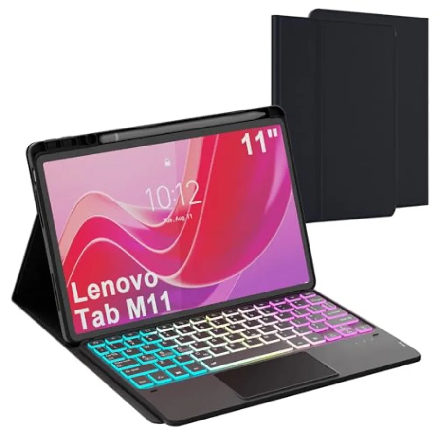 for Lenovo Tab M11 11 inch 2024 Keyboard Case: Detachable Smart Touchpad Wireless Keyboard with 3 Zone 7 Colors Backlit Trackpa
for Lenovo Tab M11 11 inch 2024 Keyboard Case: Detachable Smart Touchpad Wireless Keyboard with 3 Zone 7 Colors Backlit Trackpa
