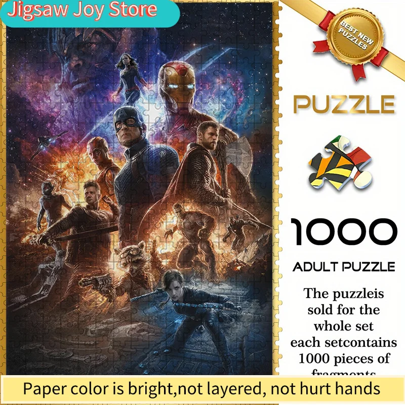 Бесшовный пазл на тему Marvel Z11.1-90, дизайн с групповым портретом героев вселенной Avengers Endgame - прочный, толстый, для самостоятельной сборки
Бесшовный пазл на тему Marvel Z11.1-90, дизайн с групповым портретом героев вселенной Avengers Endgame - прочный, толстый, для самостоятельной сборки