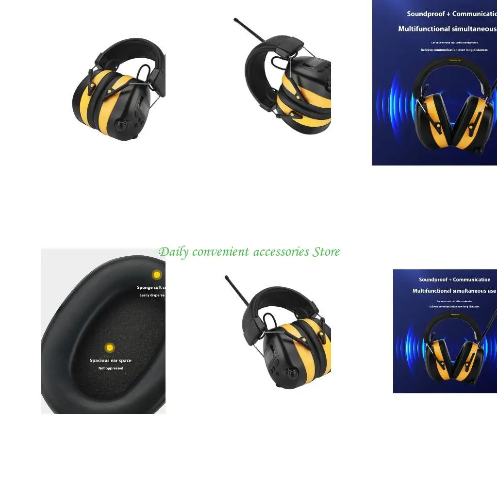 97QB FM Radio Headset With Advanced 25dB Noise Cancelling Bluetooth-compatible Ergonomic Hearing Protector For Workers
97QB FM Radio Headset With Advanced 25dB Noise Cancelling Bluetooth-compatible Ergonomic Hearing Protector For Workers