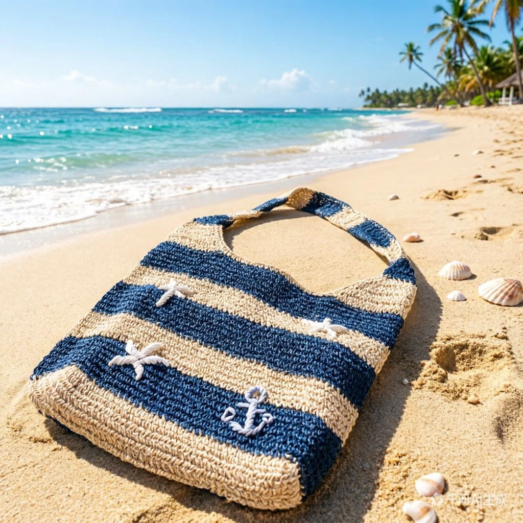 Handmade Crochet Straw Beach Bag for Women Blue White Striped Tote Bag Large Capacity Summer Shoulder Handbag
Handmade Crochet Straw Beach Bag for Women Blue White Striped Tote Bag Large Capacity Summer Shoulder Handbag