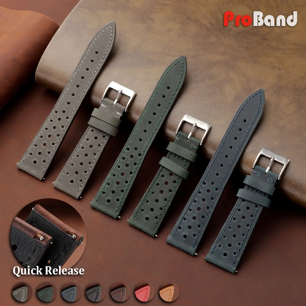 18 19 20 21 22 24mm Breathable Bracelet Sport Wristbelts New Vintage Genuine Leather Strap Universal Men Women Cowhide WatchBand
18 19 20 21 22 24mm Breathable Bracelet Sport Wristbelts New Vintage Genuine Leather Strap Universal Men Women Cowhide WatchBand