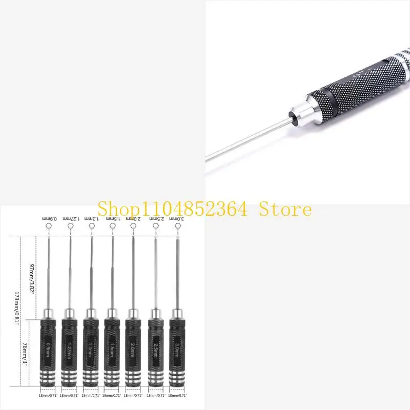 652F 7x Multi-function Hexagon Screwdriver Set Allen Driver for RC Model Repair Tool
652F 7x Multi-function Hexagon Screwdriver Set Allen Driver for RC Model Repair Tool