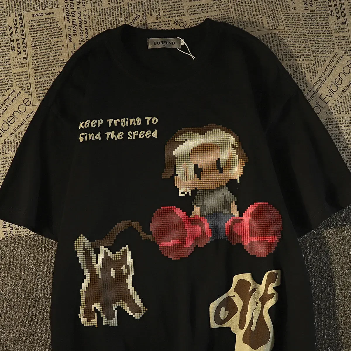 American Retro Trend Short Sleeved Graphic T-shirt for Men and Women Summer Loose High Street Casual Hip-hop Personality Couple
American Retro Trend Short Sleeved Graphic T-shirt for Men and Women Summer Loose High Street Casual Hip-hop Personality Couple