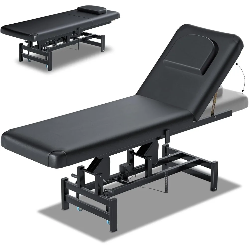 Electric Adjustable Backrest Massage Table for Esthetician, Heavy Duty Professional Electric Lift Massage Bed for Spa Treatment,
Electric Adjustable Backrest Massage Table for Esthetician, Heavy Duty Professional Electric Lift Massage Bed for Spa Treatment,
