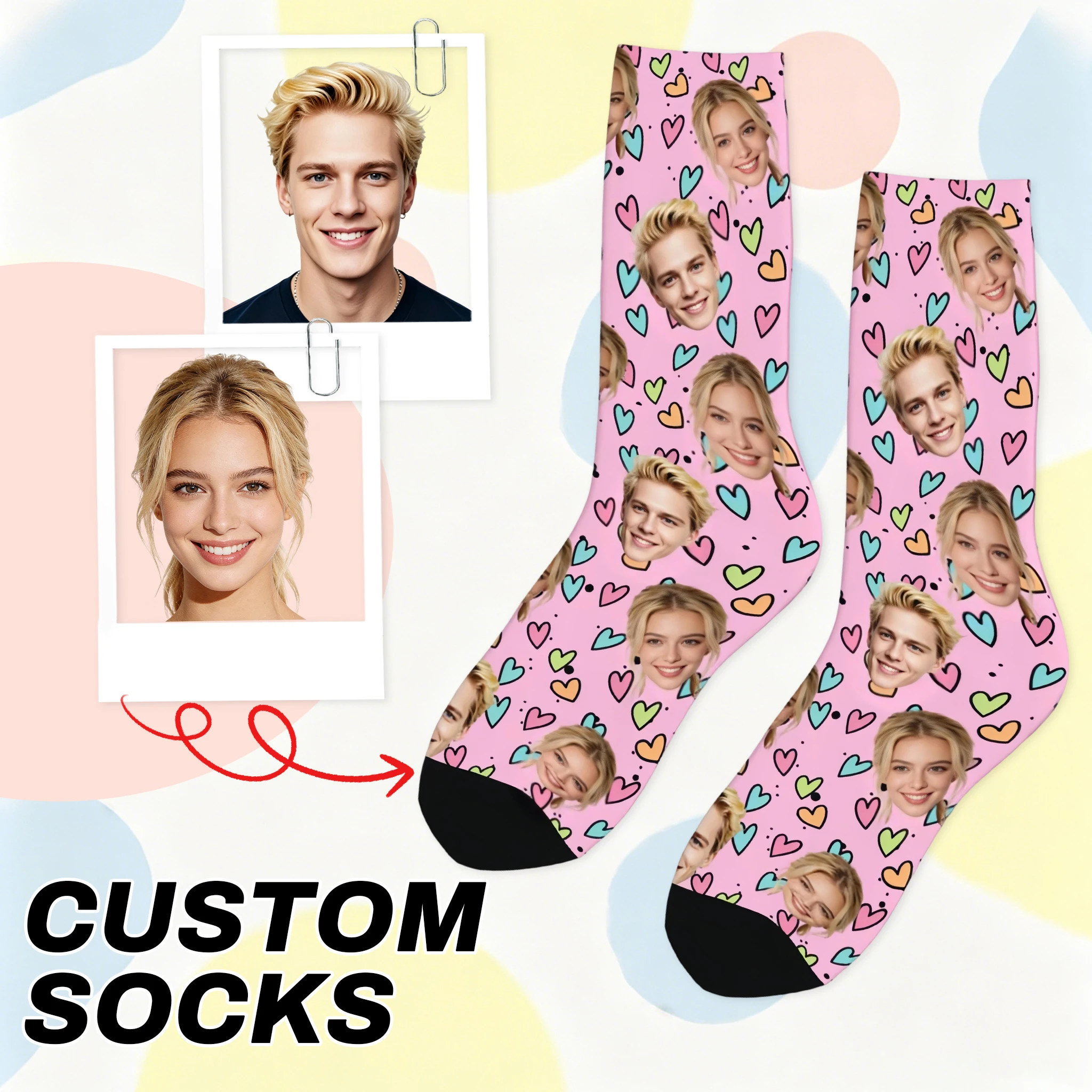 Custom Face Socks Personalized Photo Socks Customizable Funny Socks with Your Picture Available Unique Gift for Couple
Custom Face Socks Personalized Photo Socks Customizable Funny Socks with Your Picture Available Unique Gift for Couple