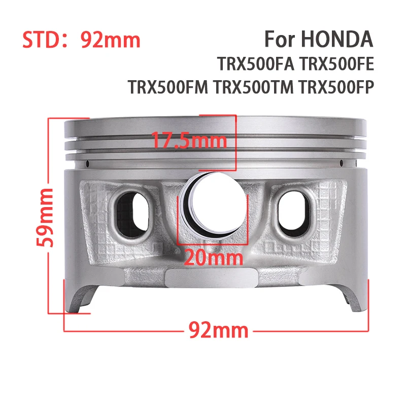 92mm Piston Rings Set For HONDA ATV 13101-HP0-A000 13010-HP0-A01 TRX500 FA FE FM TM FP FourTrax Foreman Rubicon EPS DLX DCT 4x4
92mm Piston Rings Set For HONDA ATV 13101-HP0-A000 13010-HP0-A01 TRX500 FA FE FM TM FP FourTrax Foreman Rubicon EPS DLX DCT 4x4