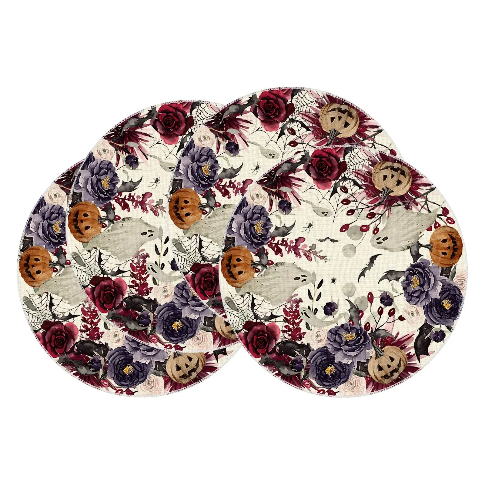 Flowers Spooky Pumpkin Party Halloween Round Placemats Table Mats for Party Home Kitchen Dining Table Decorations 14 Inch
Flowers Spooky Pumpkin Party Halloween Round Placemats Table Mats for Party Home Kitchen Dining Table Decorations 14 Inch