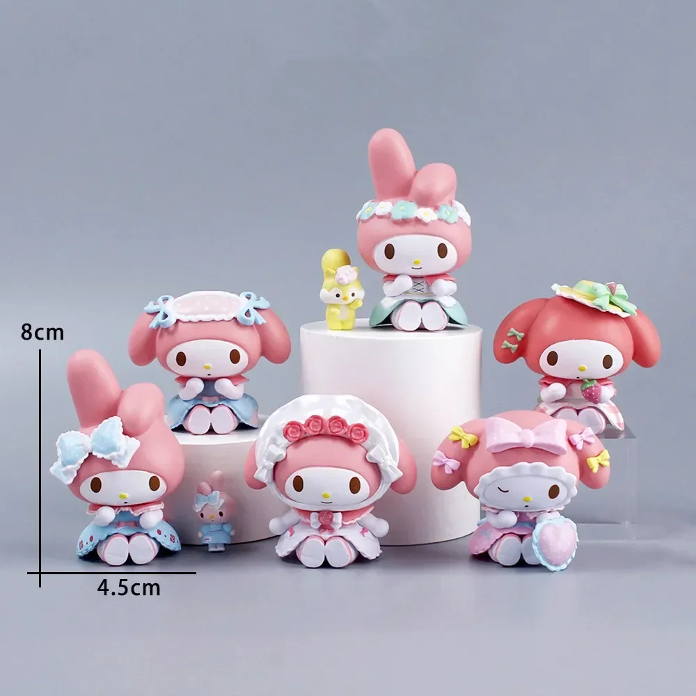 6 шт./лот, мультфильм аниме Sanrio, наряд горничной для чаепития, фигурка My Melody, коллекционная модель, украшение для дома, игрушка, подарок для детей
6 шт./лот, мультфильм аниме Sanrio, наряд горничной для чаепития, фигурка My Melody, коллекционная модель, украшение для дома, игрушка, подарок для детей