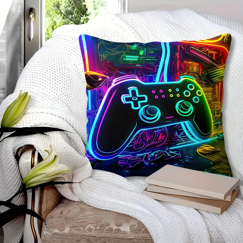 Neon Game Controller Pattern Digital Printing Throw Pillow, Short Plush Suitable Living Rooms Bedrooms Sofas Throw Cushion
Neon Game Controller Pattern Digital Printing Throw Pillow, Short Plush Suitable Living Rooms Bedrooms Sofas Throw Cushion
