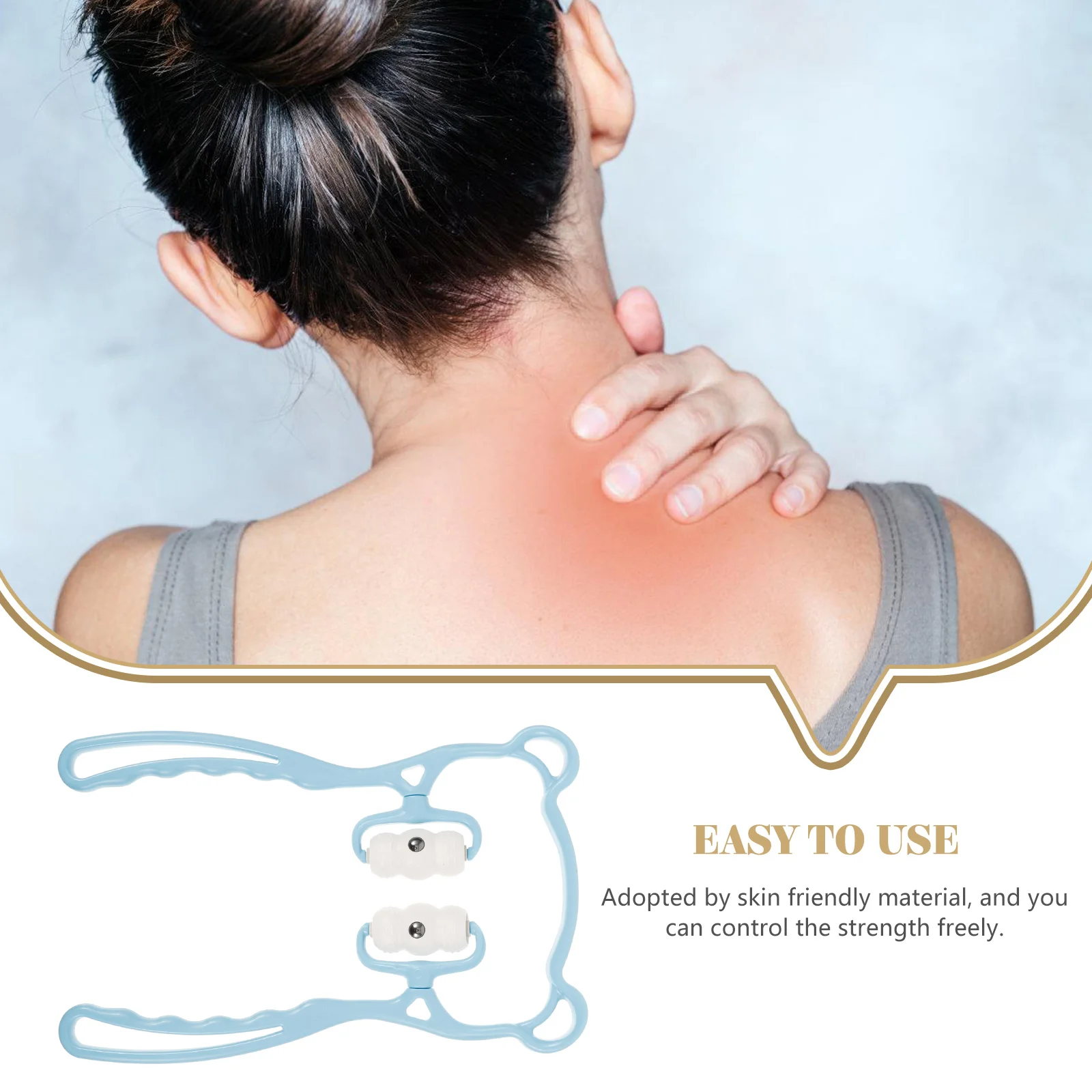 Multi-Functional Neck Massager Portable Cervical Roller Ergonomic Manual Muscle Relief Tool For Neck Shoulder Fatigue Cervical
Multi-Functional Neck Massager Portable Cervical Roller Ergonomic Manual Muscle Relief Tool For Neck Shoulder Fatigue Cervical
