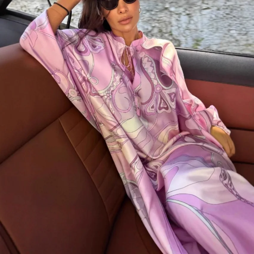 2026 new loose and comfortable plus size printed lace up dress with temperament for women
2026 new loose and comfortable plus size printed lace up dress with temperament for women