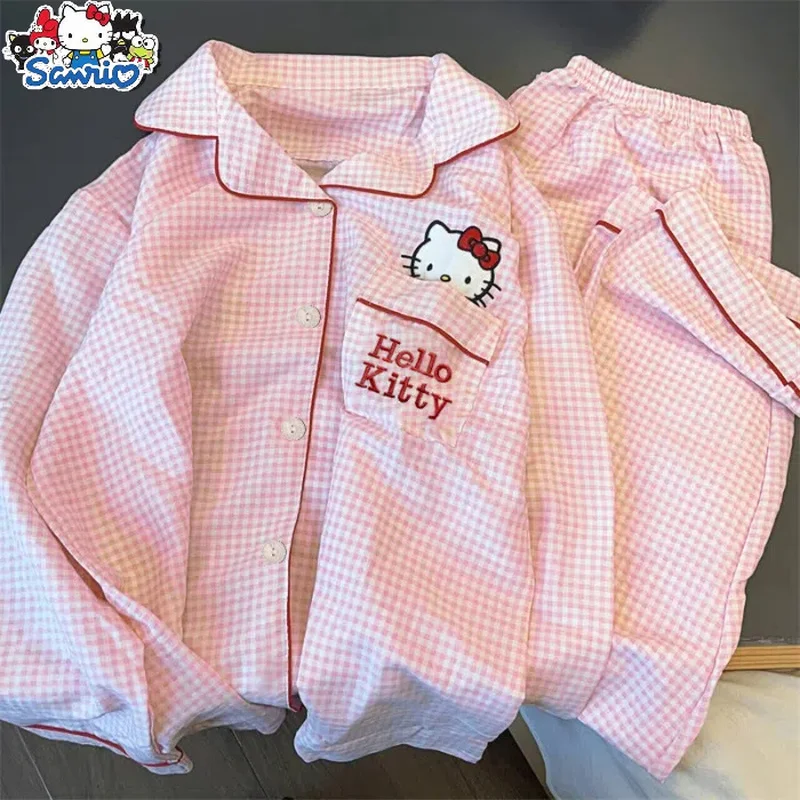 New Hello Kitty Anime Sanrio Short Pajamas Kuromi Kawaii Cartoon Loose Sleepwear Pajamas Sets Short Clothes Girl Birthday Gifts
New Hello Kitty Anime Sanrio Short Pajamas Kuromi Kawaii Cartoon Loose Sleepwear Pajamas Sets Short Clothes Girl Birthday Gifts