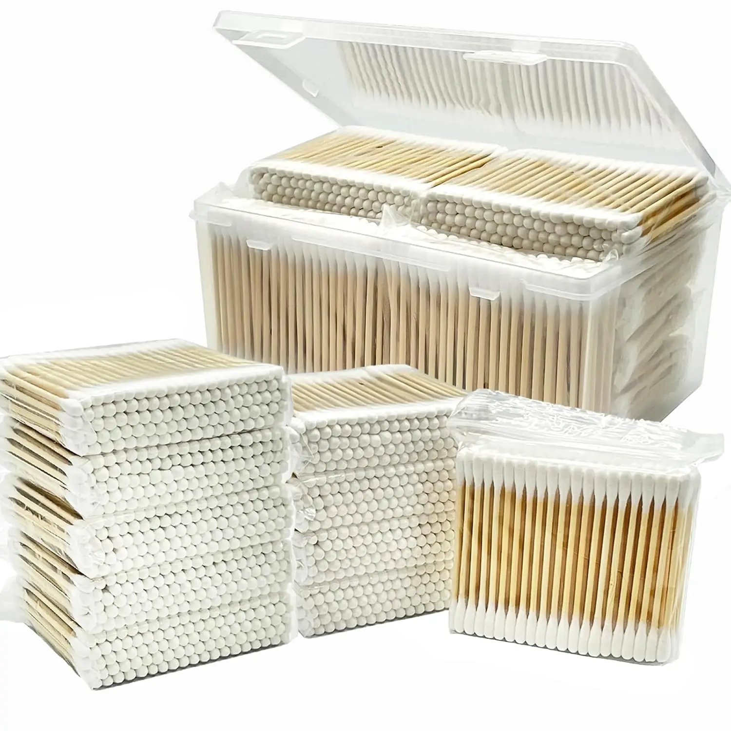 Cotton Swabs 1000 Count - Garrelett Natural Organic Cotton Buds For Ear - Ear Sticks with A Storage Box Included - Strong 100% P
Cotton Swabs 1000 Count - Garrelett Natural Organic Cotton Buds For Ear - Ear Sticks with A Storage Box Included - Strong 100% P