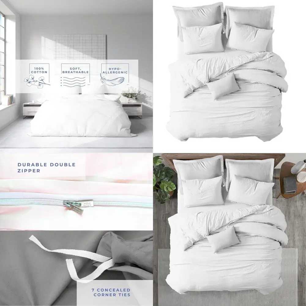 3 Pc Duvet Cover Queen Size/Full Size Set-100% Egyptian Cotton Sateen 600 Thread Count Ultra Soft Premium Durable Comforter Cove
3 Pc Duvet Cover Queen Size/Full Size Set-100% Egyptian Cotton Sateen 600 Thread Count Ultra Soft Premium Durable Comforter Cove