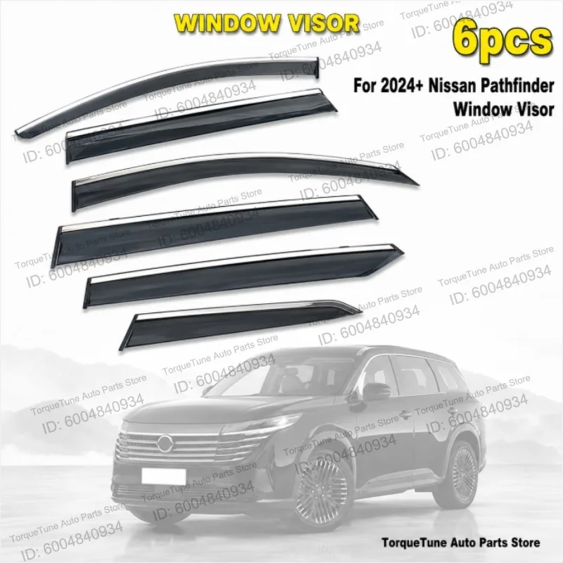 For 2024+ Nissan Pathfinder Side Door Rain Visors, Custom Fit Window Deflectors Quick Mount Weather Shields Auto Accessories
For 2024+ Nissan Pathfinder Side Door Rain Visors, Custom Fit Window Deflectors Quick Mount Weather Shields Auto Accessories