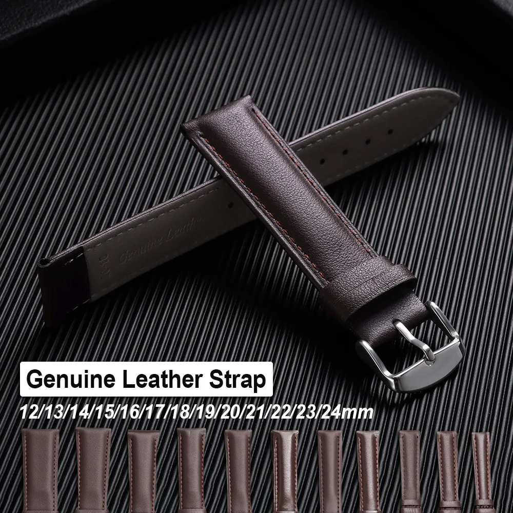 High Quality Soft Leather Watch Strap 12/13/14/15/16/17/18/19/20/21/22/23/24mm Leather Watch Band Brown Black Men Women Bracelet
High Quality Soft Leather Watch Strap 12/13/14/15/16/17/18/19/20/21/22/23/24mm Leather Watch Band Brown Black Men Women Bracelet