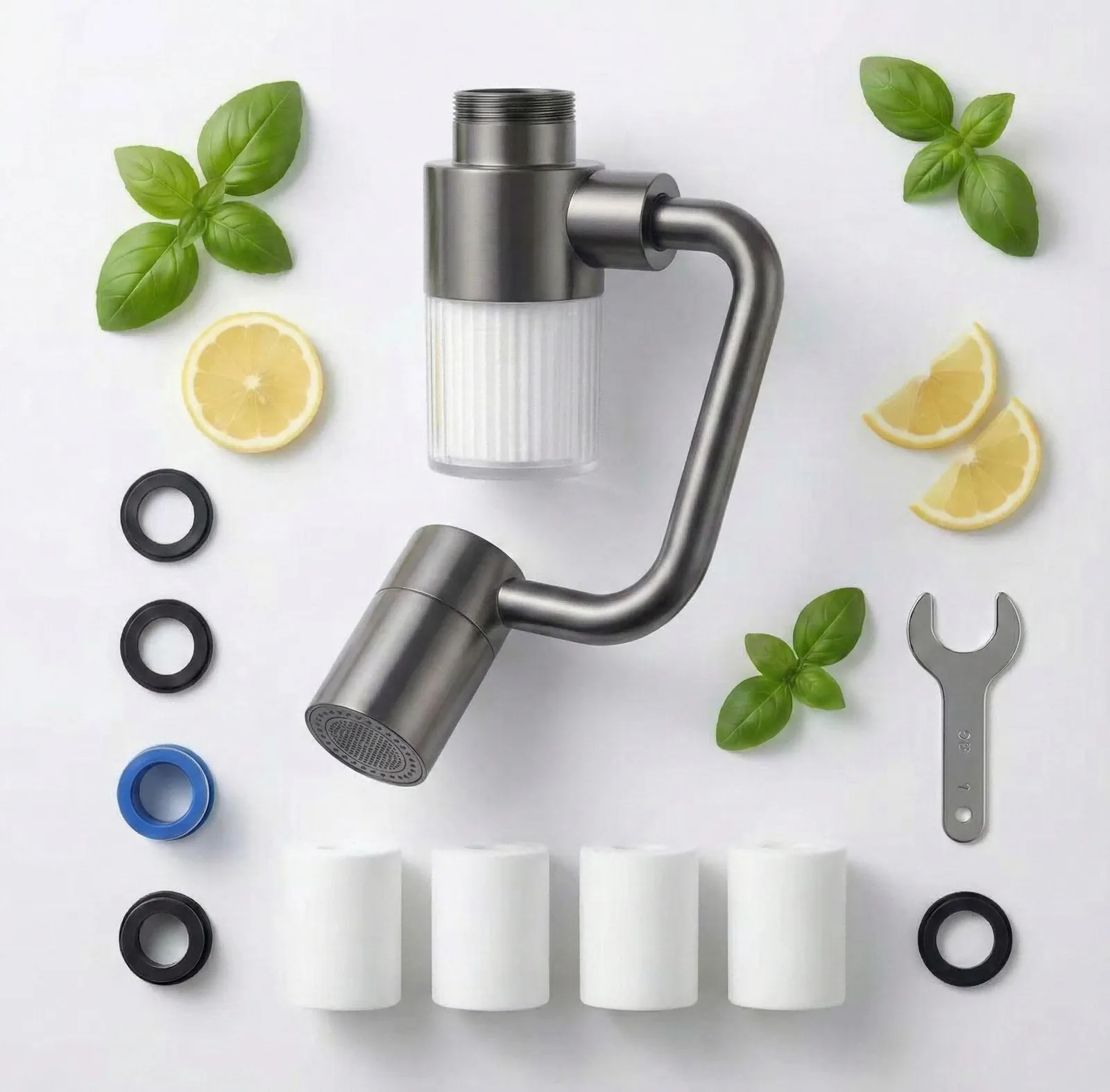 2026 Upgraded Universal Sink Faucet Extender,1080° Fully Rotating Flexible Arm
2026 Upgraded Universal Sink Faucet Extender,1080° Fully Rotating Flexible Arm