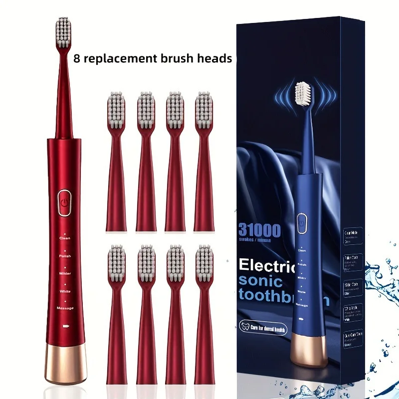 New household USB rechargeable 5-speed soft-bristled smart adult toothbrush sonic vibration electric toothbrush
New household USB rechargeable 5-speed soft-bristled smart adult toothbrush sonic vibration electric toothbrush