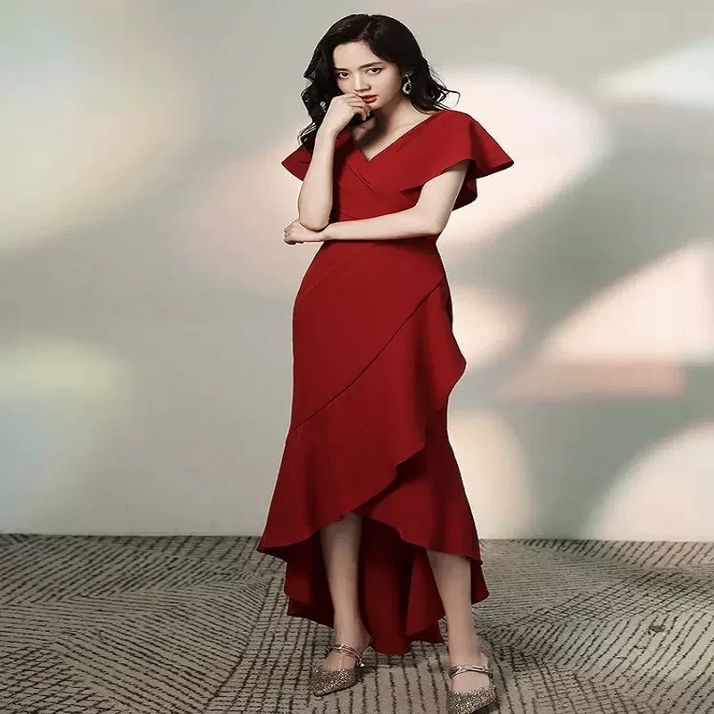 New No. 28 evening dress 2024 temperament fishtail niche engagement banquet evening dress skirt
New No. 28 evening dress 2024 temperament fishtail niche engagement banquet evening dress skirt