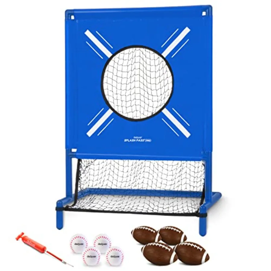 Splash Pass PRO Pool Football Game: for outdoor water fun PVC material vibrant blue/red/yellow/green includes 4 footballs 4 bas
Splash Pass PRO Pool Football Game: for outdoor water fun PVC material vibrant blue/red/yellow/green includes 4 footballs 4 bas