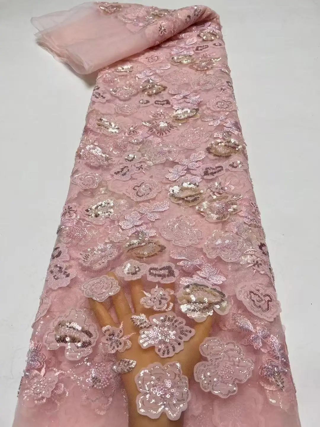 High Quality 2025 African Nigeria Sequins Tulle Lace Fabric Embroidery Wedding Party Guipure Dress Beads Stone 5Yards
High Quality 2025 African Nigeria Sequins Tulle Lace Fabric Embroidery Wedding Party Guipure Dress Beads Stone 5Yards
