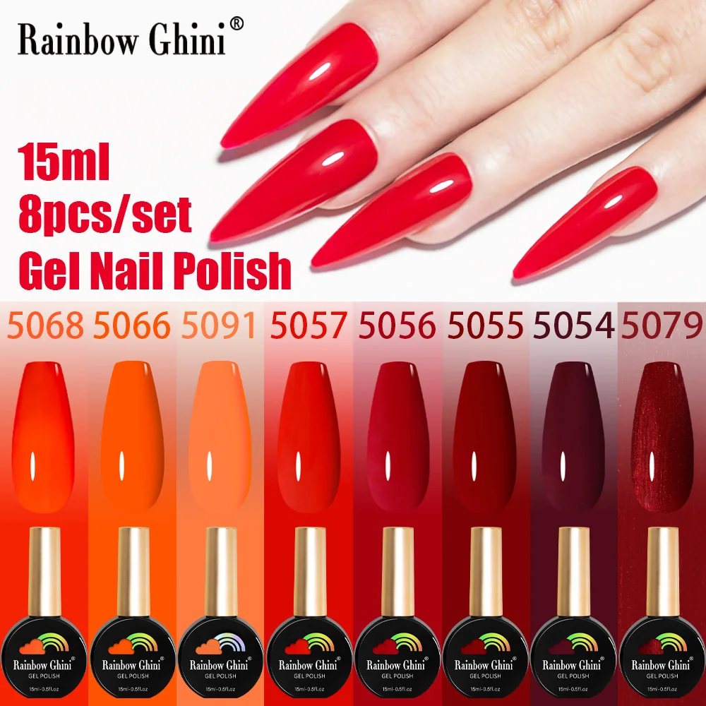 Набор гель-лаков Rainbow Ghini 15 мл, 8 шт., красный и черный цвета, стойкий, темно-оттеночный, профессиональный, для маникюра, с эффектом снятия (Soak Off)
Набор гель-лаков Rainbow Ghini 15 мл, 8 шт., красный и черный цвета, стойкий, темно-оттеночный, профессиональный, для маникюра, с эффектом снятия (Soak Off)
