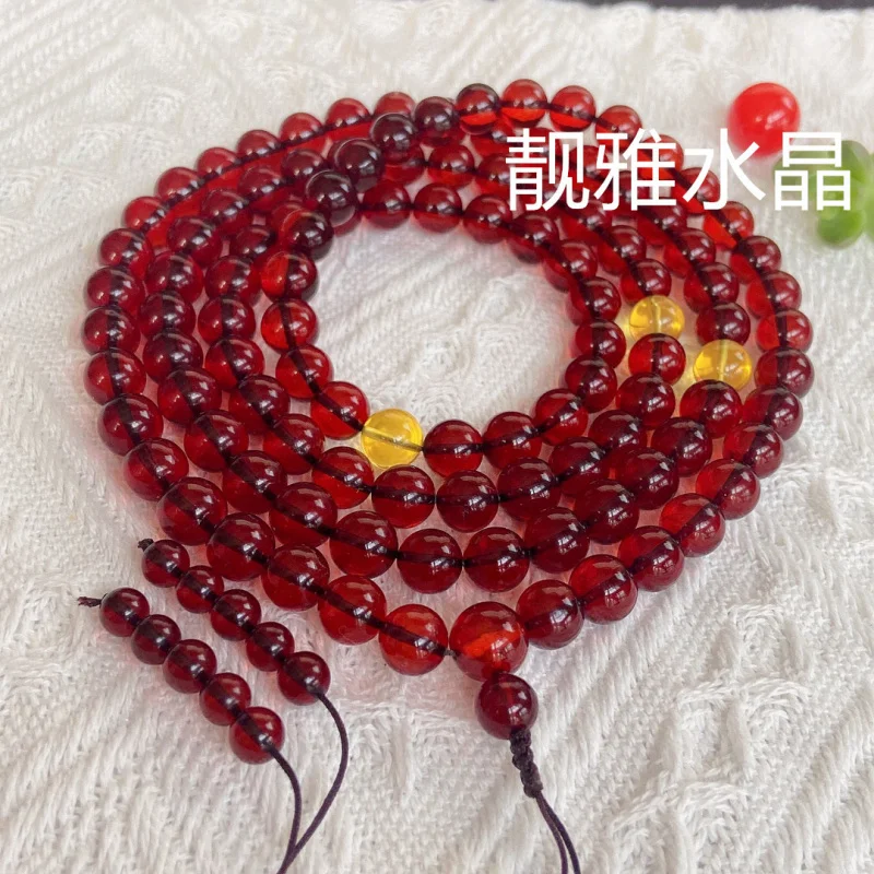 5-10mm Blood Amber 108 Buddhist Prayer Beads Multi-loop Bracelet Necklace Dual-use Model Purification
5-10mm Blood Amber 108 Buddhist Prayer Beads Multi-loop Bracelet Necklace Dual-use Model Purification