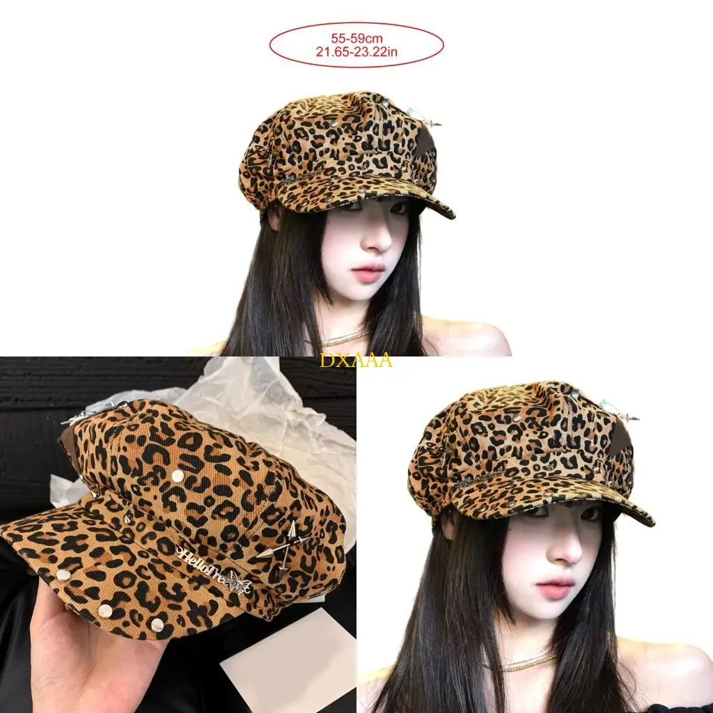 DXAA Multipurpose Cotton Leopard Pattern Cap Adjustable Unisex Eye Catching Headwear For Daily Wear
DXAA Multipurpose Cotton Leopard Pattern Cap Adjustable Unisex Eye Catching Headwear For Daily Wear